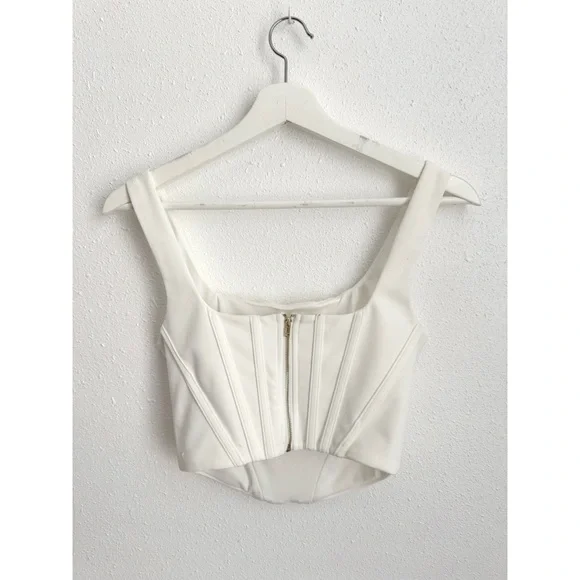 Stylized White Women's Tank - Picture 2 of 3